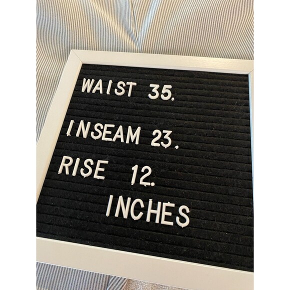 Jessica Riley Plus Sz 1X  Gray Pin Stripe Stretch Capri Pants Decorated Cuffs - Picture 10 of 10